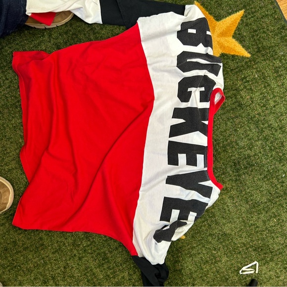 Victoria's Secret Pink Red and Black Women's  Ohio Jersey - Picture 5 of 5